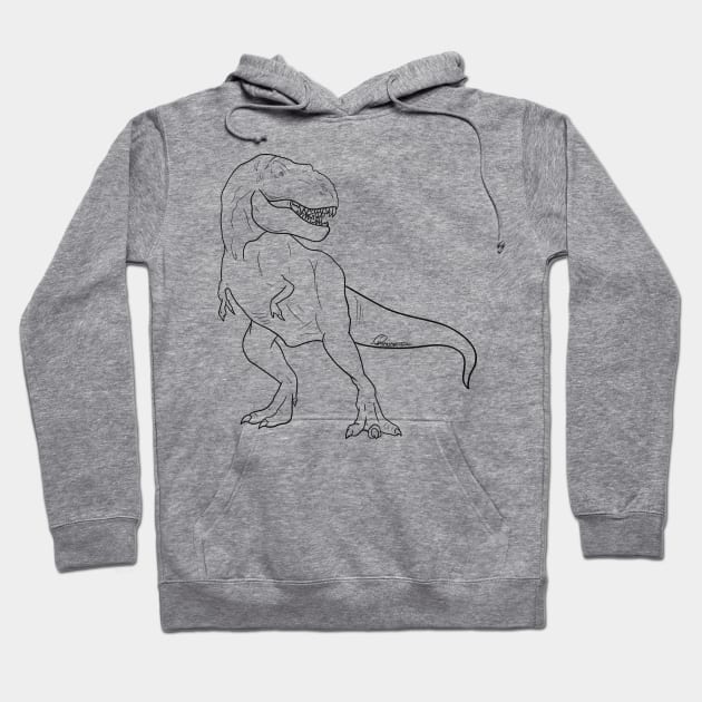 T-Rex Hoodie by Orianartistic